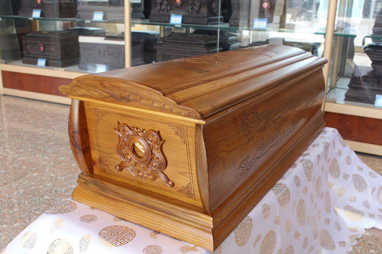 骨灰盒棺材型殡葬花梨木白事迁坟移骨灰盒
