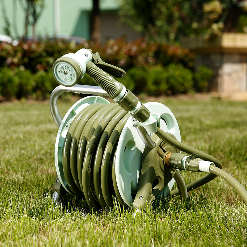 沃施铝合金花园水管车园艺收纳架