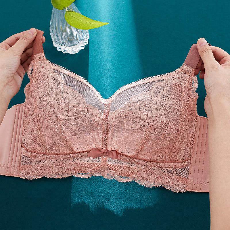 新款大胸显小无钢圈内衣女薄款文胸抹胸收61曼妮芬官方旗舰店官网