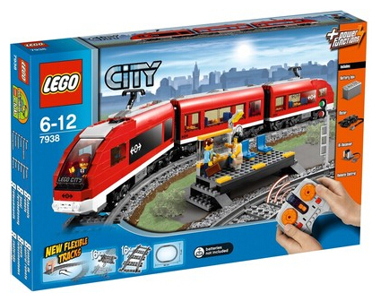 积木乐高lego城市系列客运火车7938拼插玩具建构