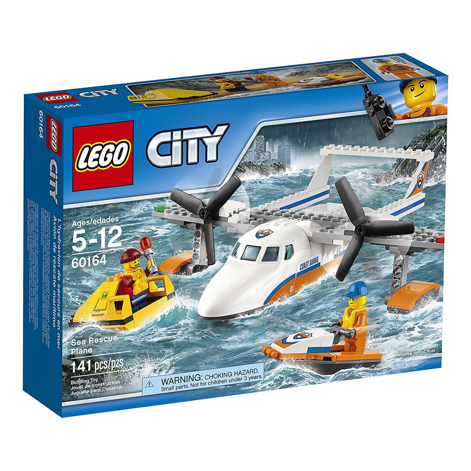 乐高lego60164积木玩具城市系列city海上救援塑料积木