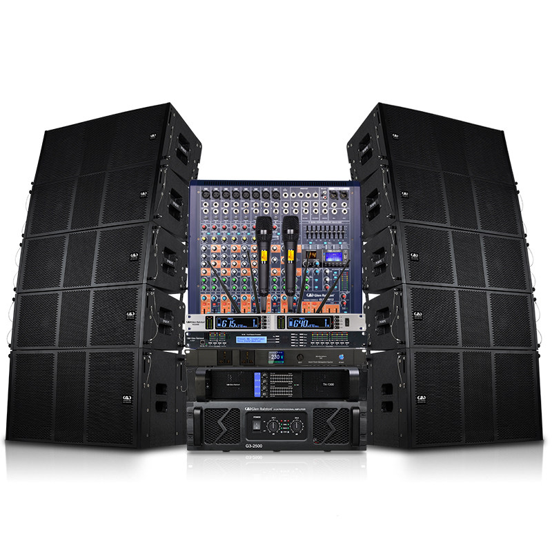 防水钕磁线阵音箱格伦专业舞台户外大型演出功放音响调音台套装