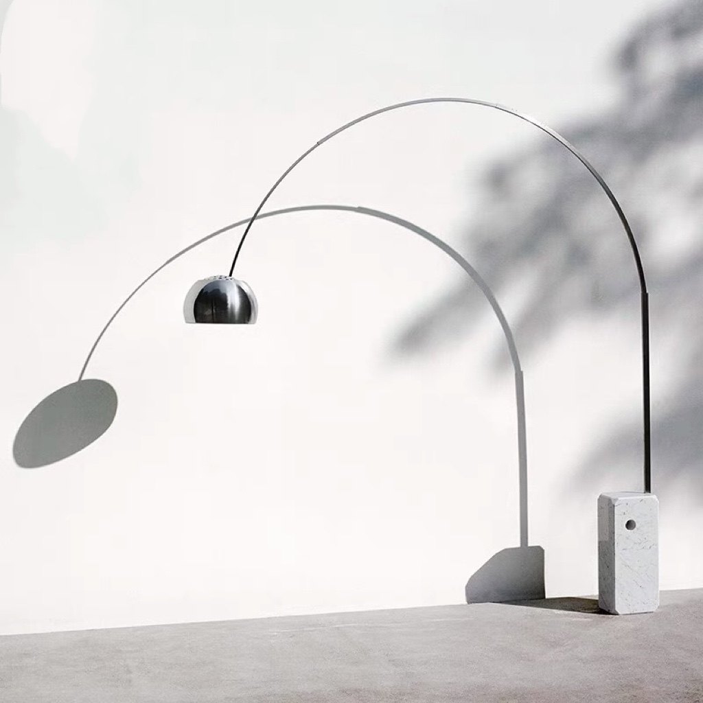 意大利  arco现代简约客厅沙发边卧室床头看书护眼钓鱼落地灯