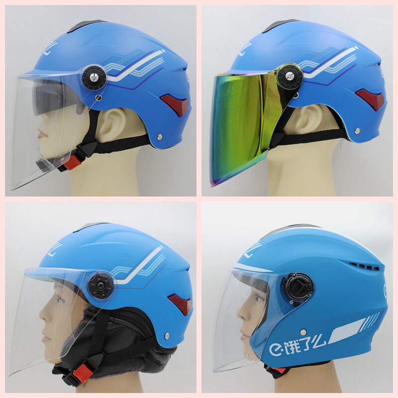 饿么了吗头盔蜂鸟夏季外卖骑手装备秋冬季帽子众包骑行男定制logo