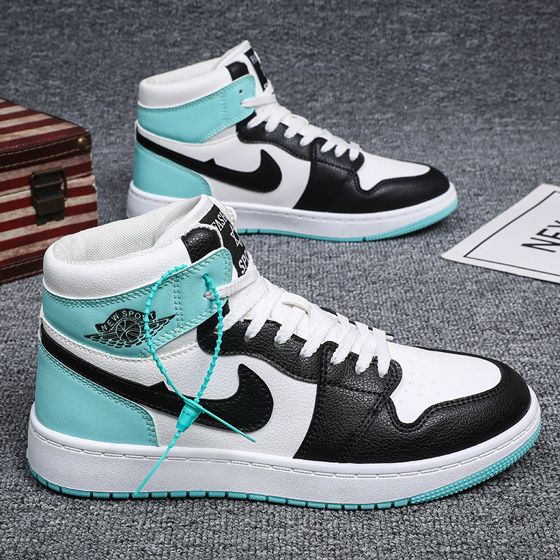 春鞋aj男鞋透气时尚aj1空军一号男高帮板鞋学生篮球潮鞋变色龙