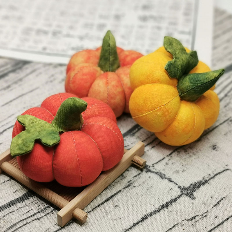 布艺七彩南瓜新手艺材料包手工制作蔬菜diy玩偶摆件装饰吉祥礼物