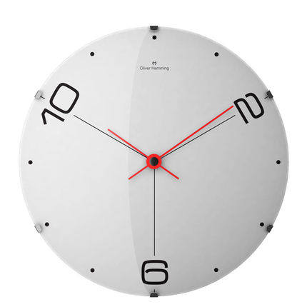 英国oliver hemming客厅卧室挂表石英钟表现代简约创意圆形挂钟