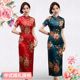 中国风牡丹时尚高档仿真丝中年妈妈喜婆婆敬酒服2025新款苏州旗袍