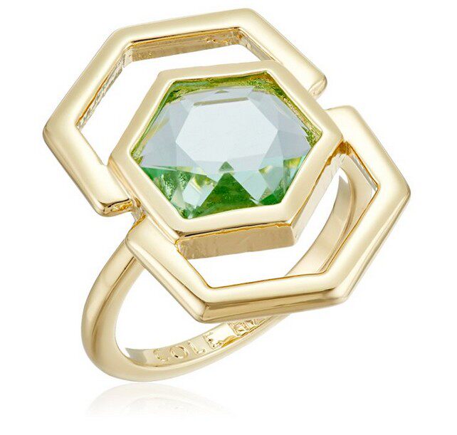 青岛外贸饰品速卖通ebey 热卖款戒指 欧美风几何六边形女士戒指