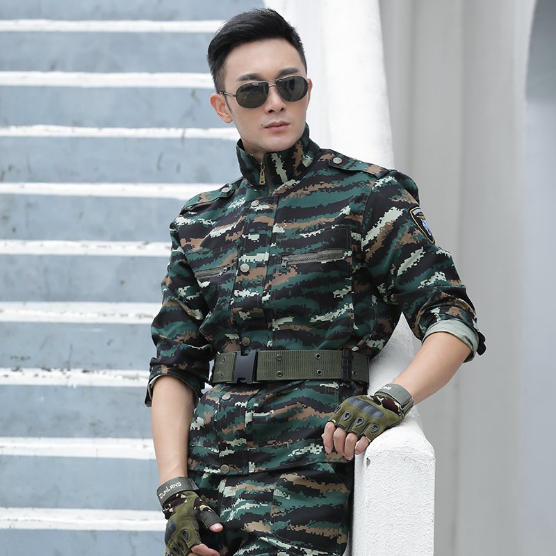 利刃出击套装虎斑猎人作训服陆军特种兵迷彩服男女拓展团建演出服