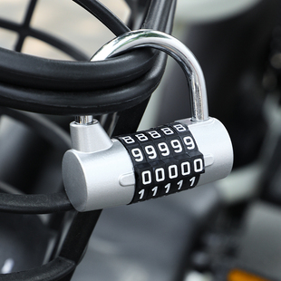 车筐锁电动车框筐锁前置物兜锁车篮子锁小密码锁挂电瓶自行车柜门