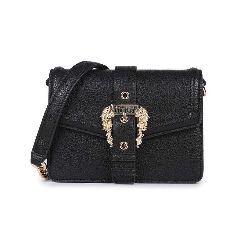 versace jeans couture 范思哲 女士 荔枝纹皮革斜挎包 300154