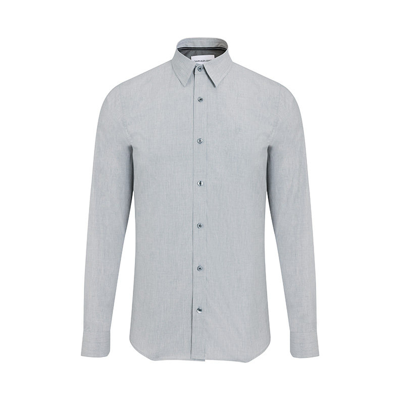 calvinklein凯文克莱ck男士商务简约纯色长袖衬衫189303