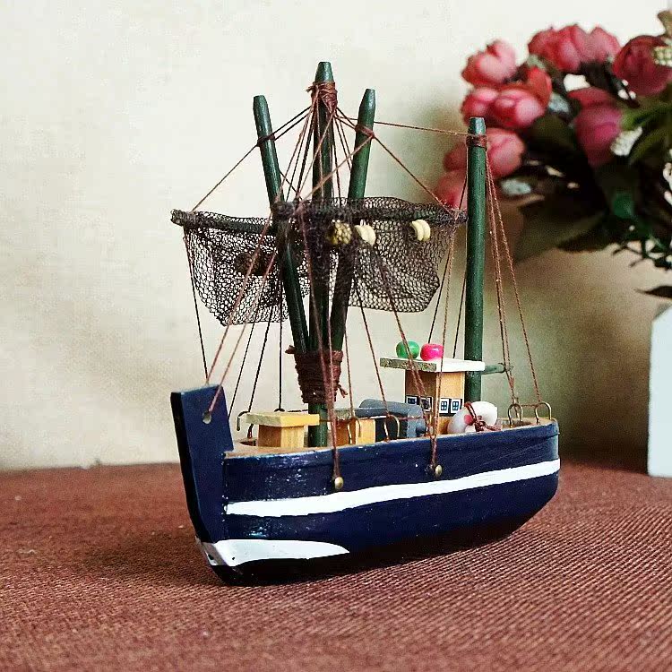 Spot wooden fishing boat model office decoration smooth woo在类目 饰品/流行首饰/时尚饰品新, 摆件中 - 来自Buy2taobao.com提供专业的淘宝代购服务