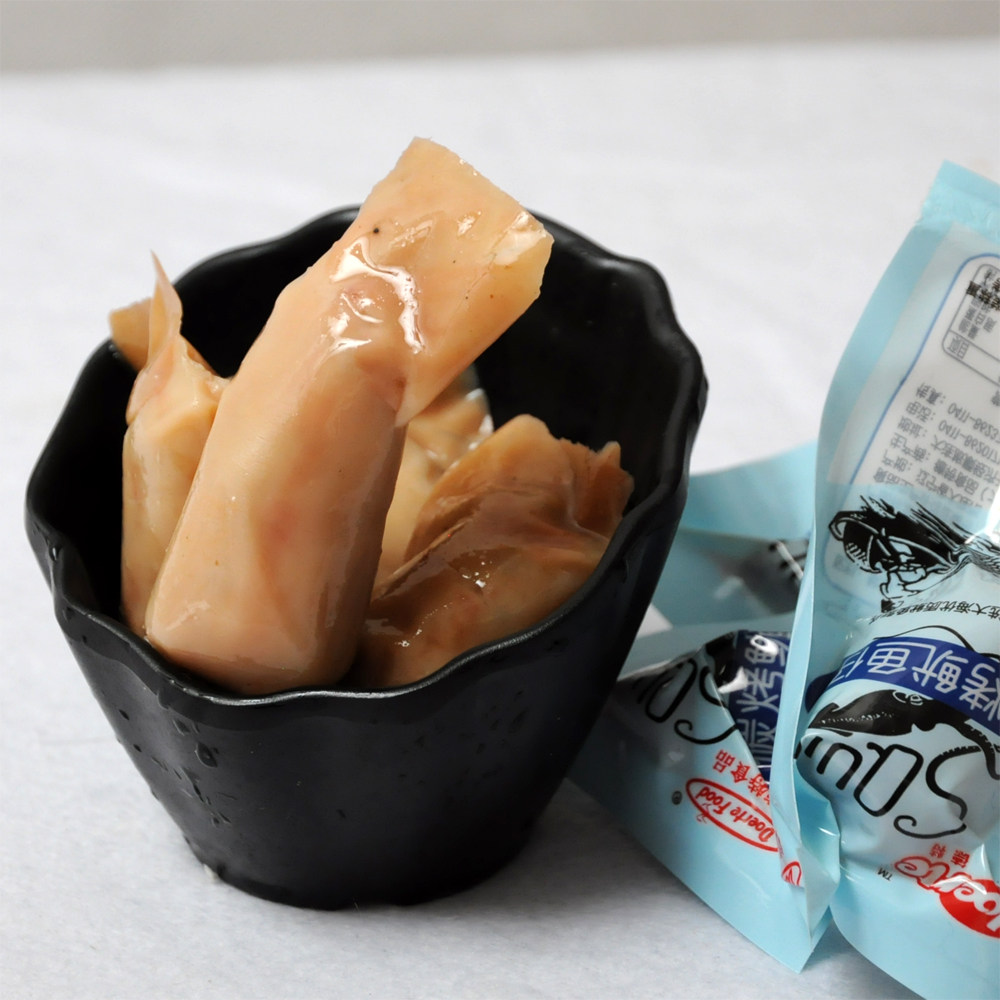 德特碳烤鱿鱼仔新顺香辣鱿鱼仔带籽大连特产零食_9折现价22元