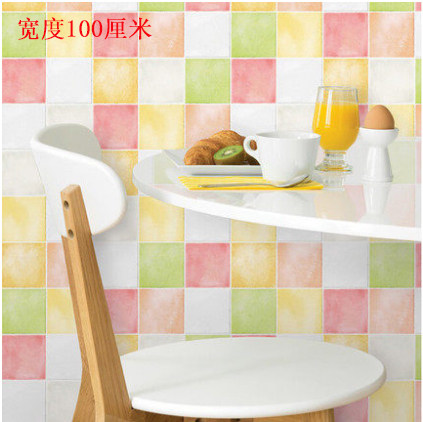 韩国自粘墙纸壁纸厨房卫生间防水浴室环保砖纹马赛克墙贴瓷砖贴纸