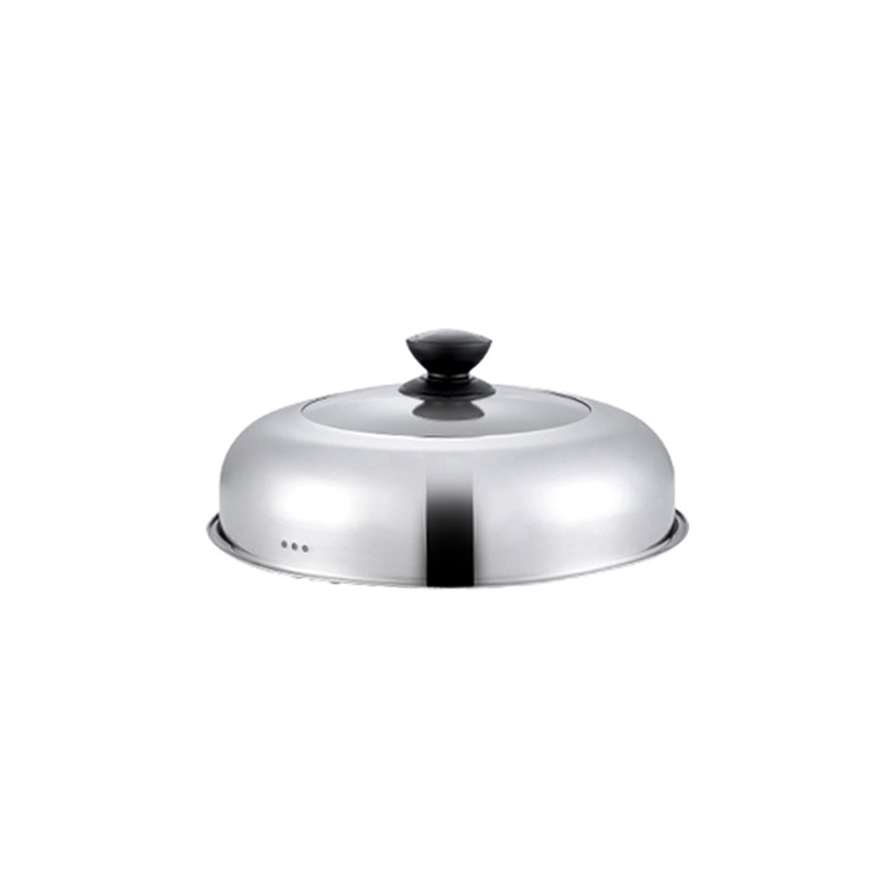 锅盖家用不锈钢锅盖小锅盖锅盖顶帽通用玻璃钢化锅盖炒菜锅蒸锅盖