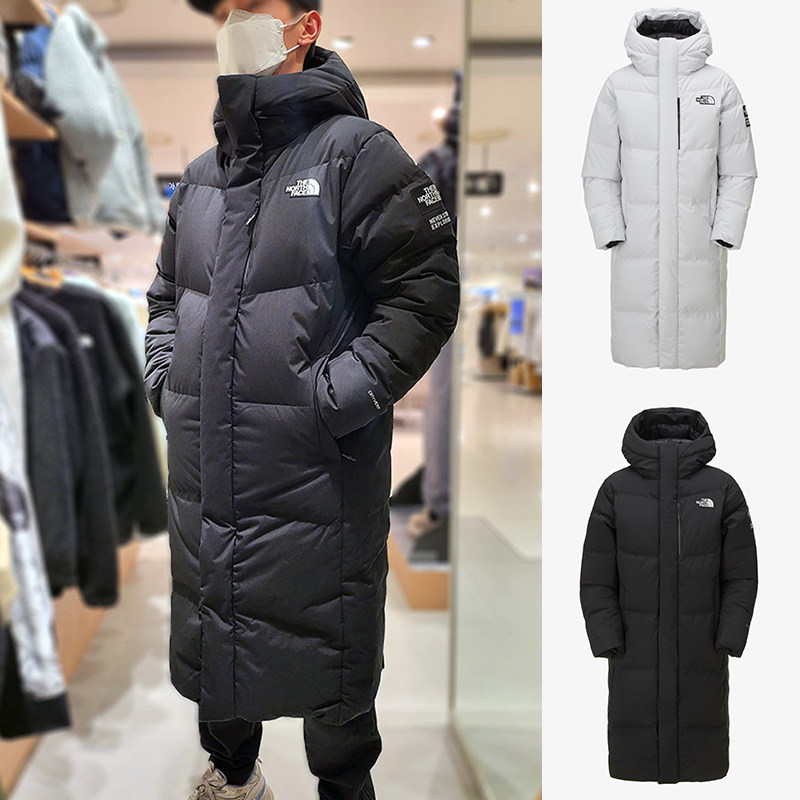 北面羽绒服男长款