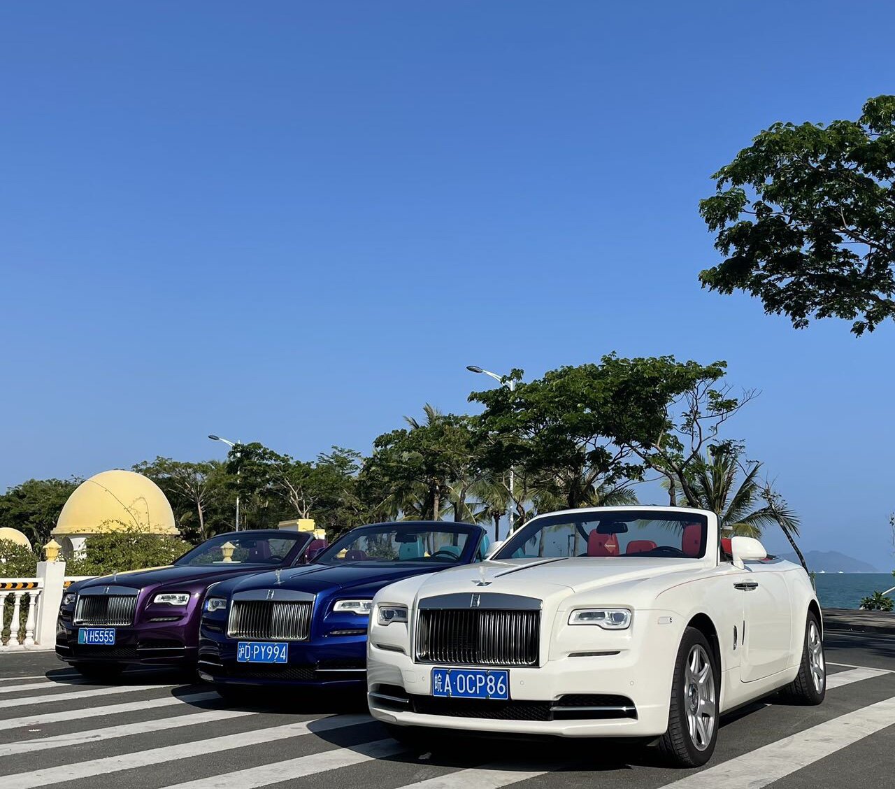 海南三亚租车 自驾游敞篷跑车豪车 劳斯莱斯曜影/兰博基尼/迈凯伦