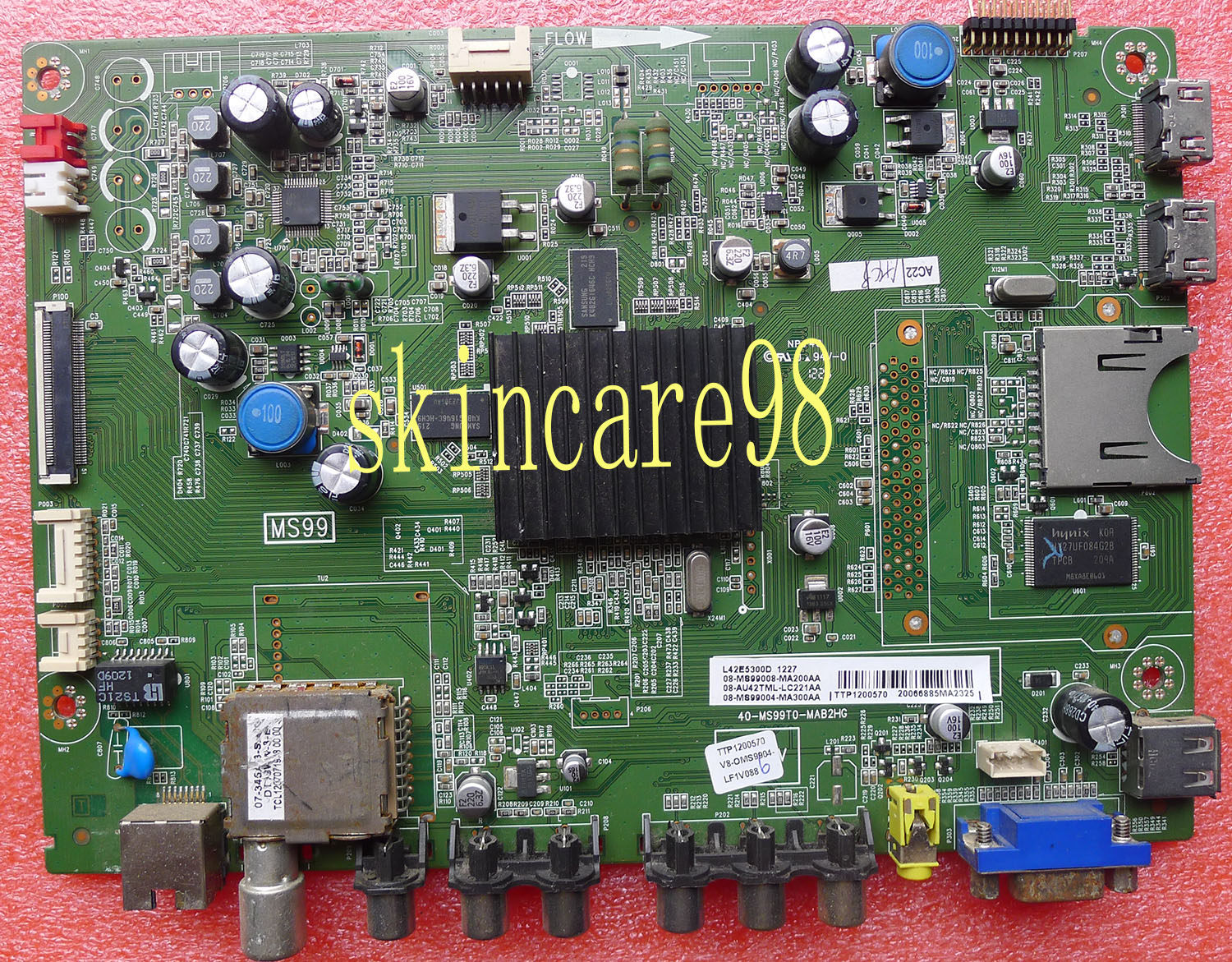 原装tcl l42e5300a l42e5300d l46e5300a主板40-ms99t0-mab2hg