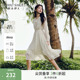 秋水伊人波点连衣裙2025早秋新款女装通勤简约收腰显瘦中长连身裙