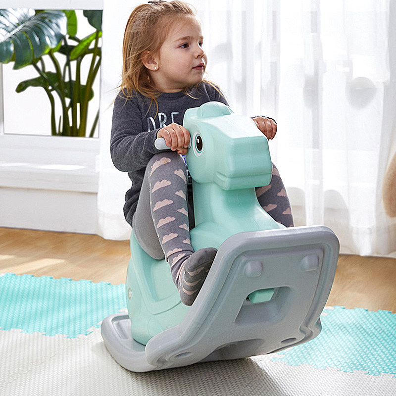 明德儿童摇马玩具大号加厚安全婴儿摇摇车宝宝木马婴儿摇摇马