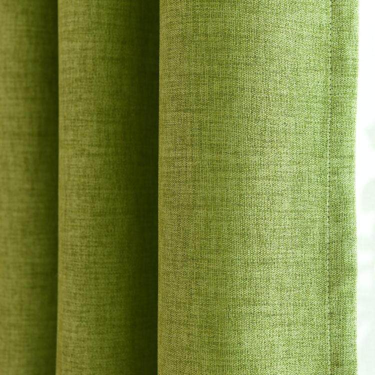 环保棉麻窗帘成品遮光布料亚麻加厚卧室客厅飘窗简约现代纯色