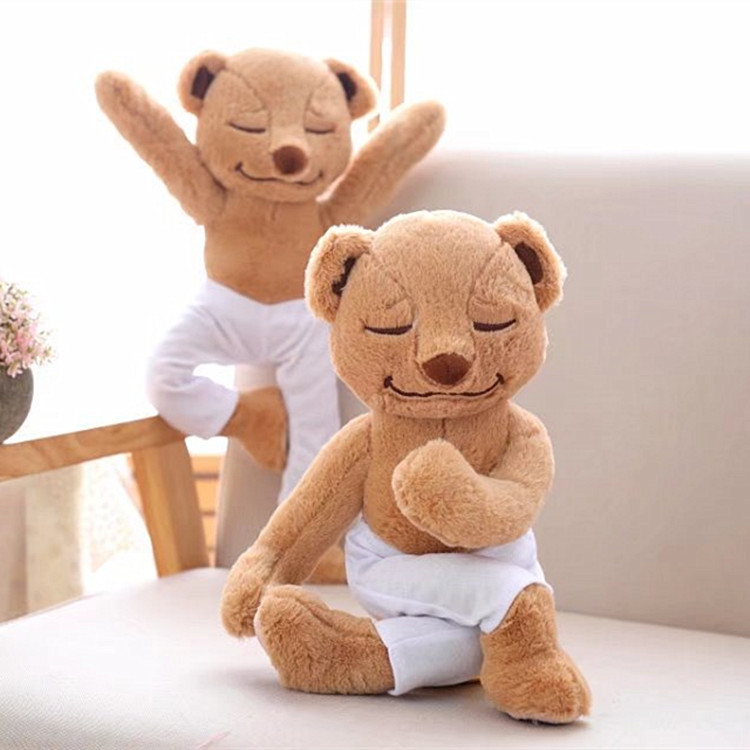 瑜伽熊ins美国正版毛绒玩具软骨泰迪熊公仔送女友meddy女生teddy