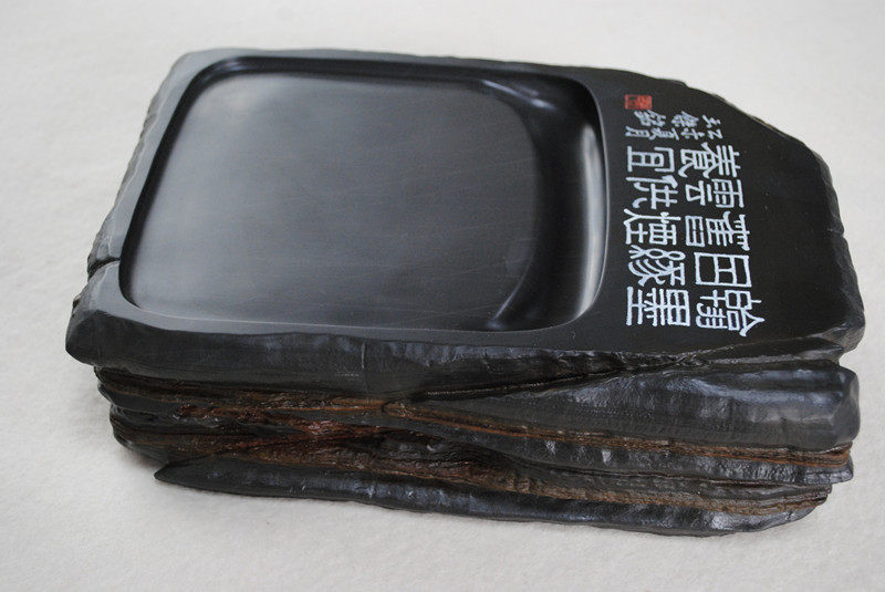 鲁砚名家 张玉杰《翰墨情》徐公砚老水坑