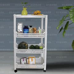 多功能可移动带滚轮蔬菜水果篮架厨房卫浴收纳置物落地整理层架子