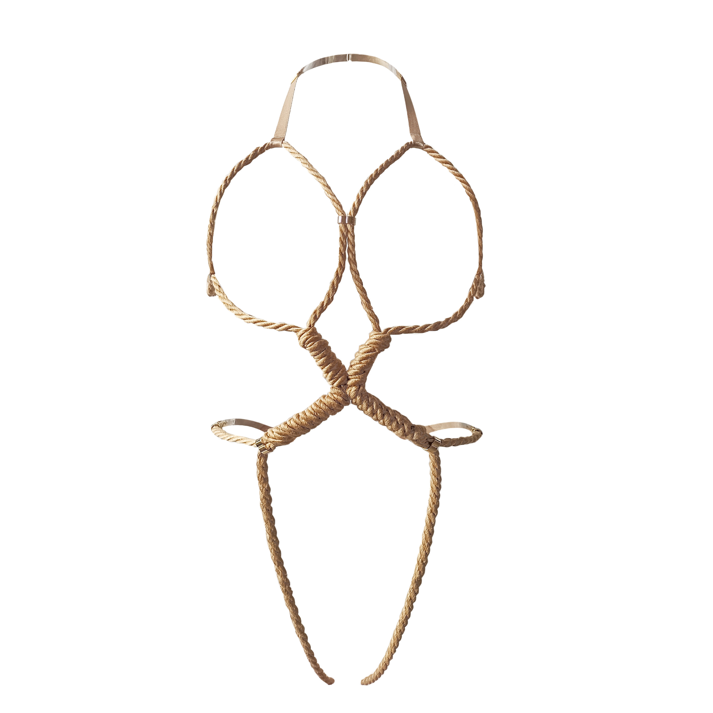 直接穿手工绳艺捆绑绳内衣束缚性感镂空连体衣