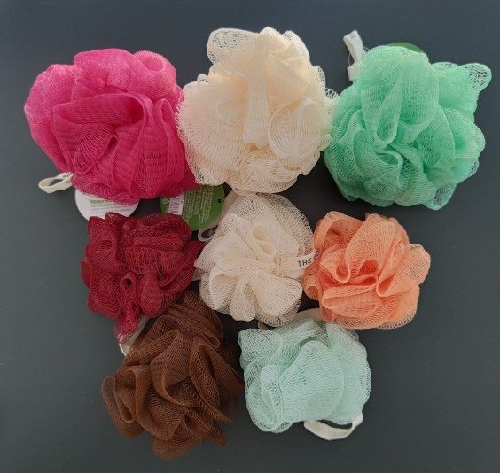 美国本土采购bathbodyworks敲大号去角质死皮bbw沐浴球沐浴花