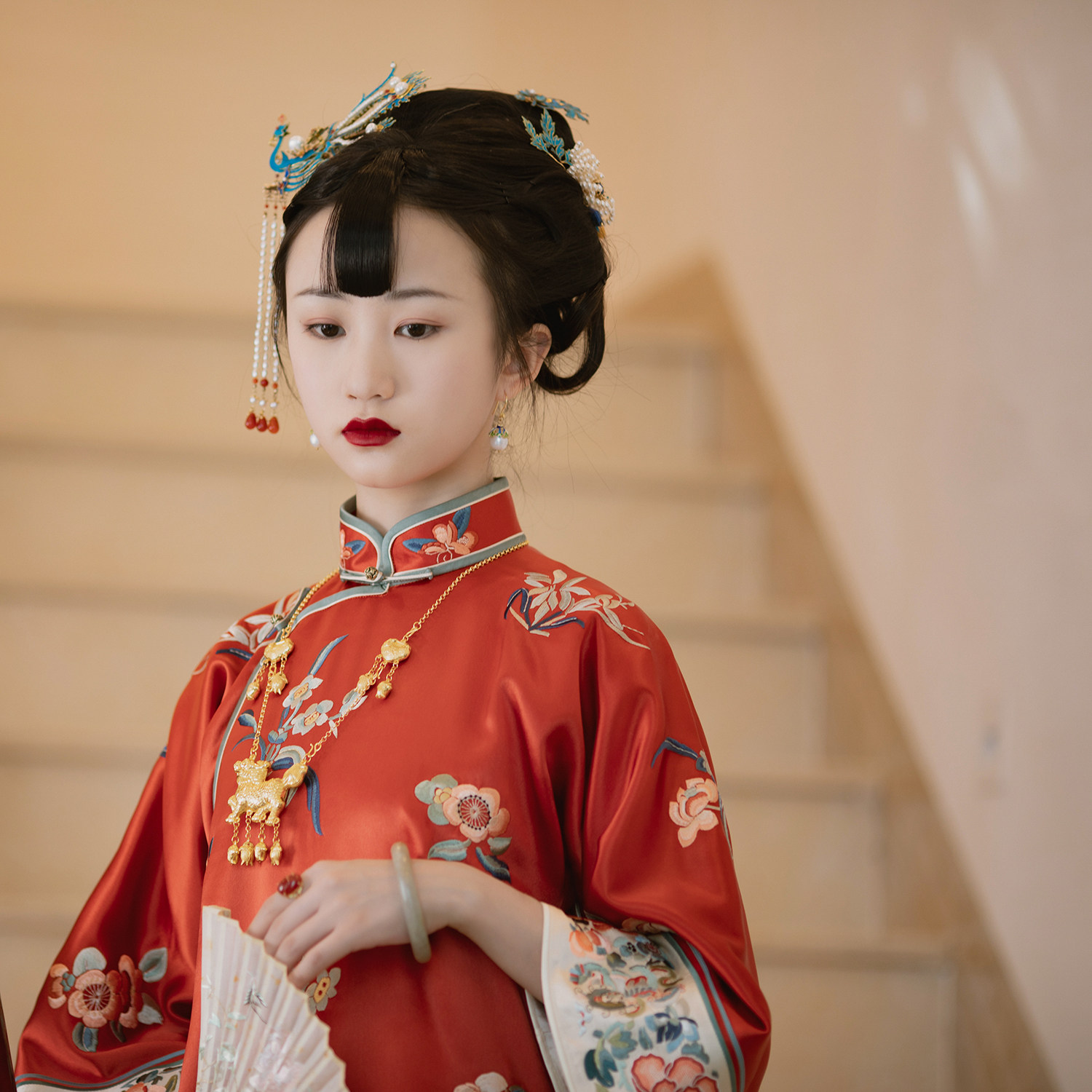 传统旗袍复古盘扣