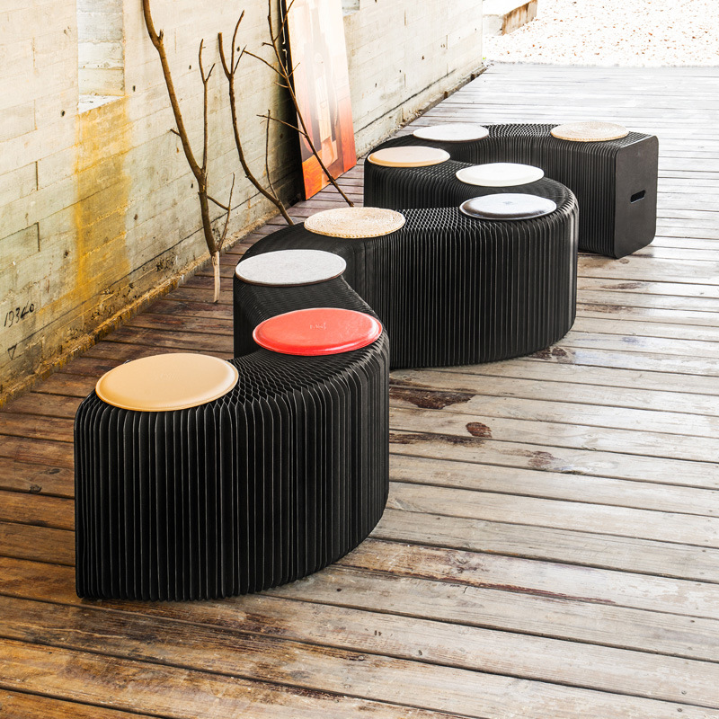 折叠椅伸缩风琴椅北欧时尚设计师创意家具多人凳纸椅子趣味长沙发|msdalam kategori perabot kediaman, perabot berjenama (NEW), Sofa - dari Buy2taobao.com untuk memberikan perkhidmatan ejen Taobao profesional membeli