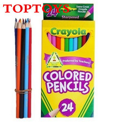 Crayola绘儿乐24色彩色铅笔长款儿童专用68-4024 秘密花园彩铅