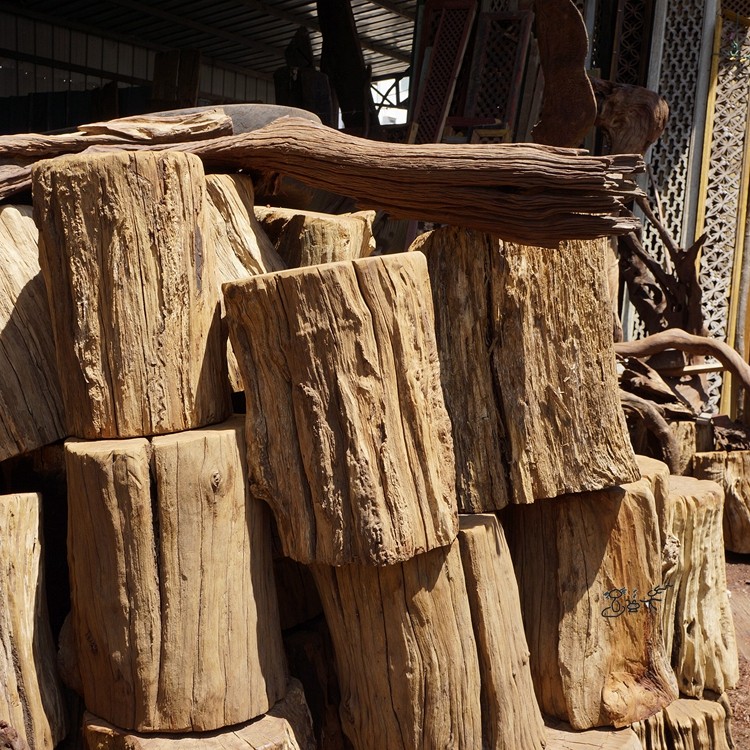 栎木树墩 自然风化古朴庭院木凳原木树桩老物件diy桌子脚 ljlw52