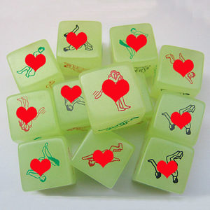 成人夫妻情侣前戏创意夜光骰子甩子情趣动作体位色子发光个性塞子