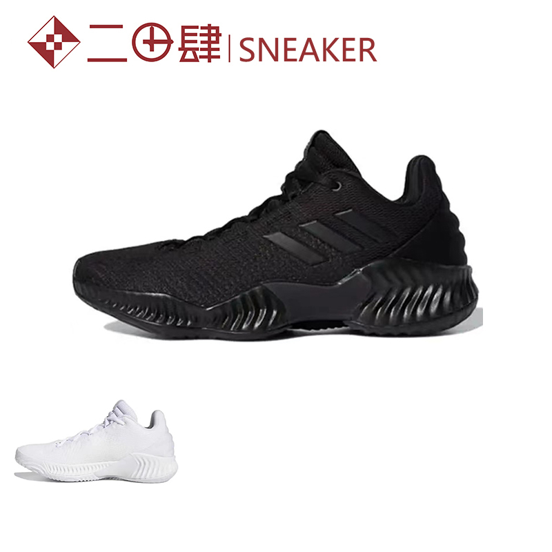 Adidas Pro Bounce 2018 Low 低帮 实战篮球鞋 男款 白色 FW0903