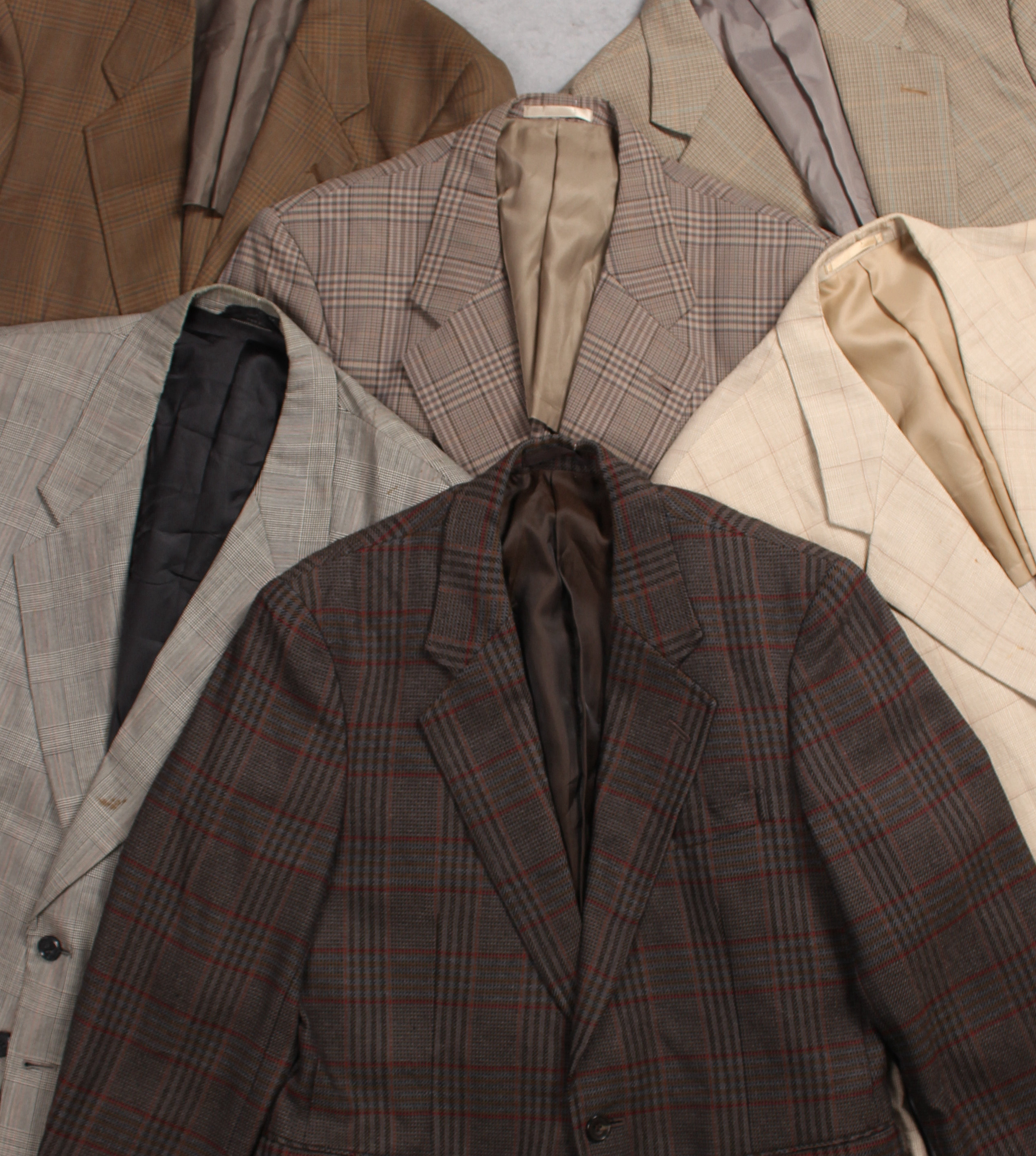 vintage古着日本制哈里斯harris tweed材质千鸟格粗花呢复古西装