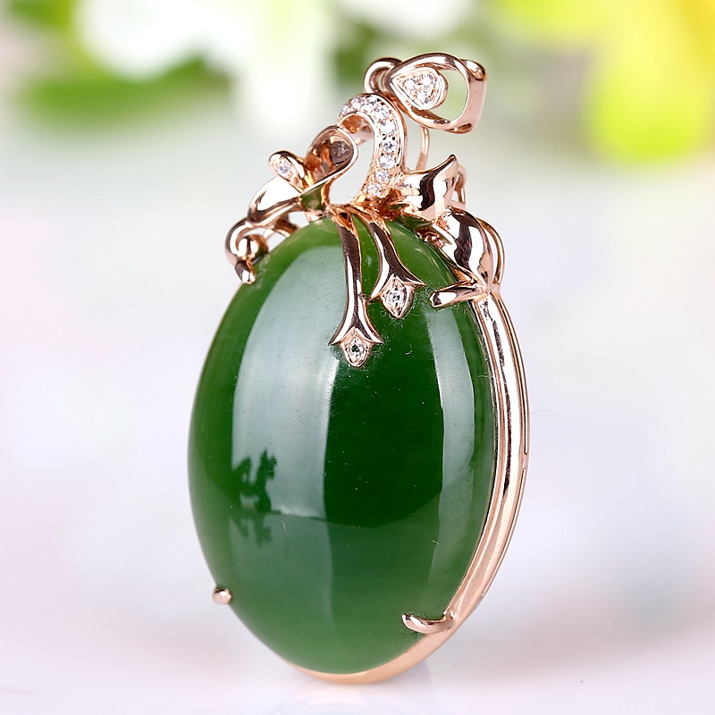 和田玉碧玉吊坠 6克