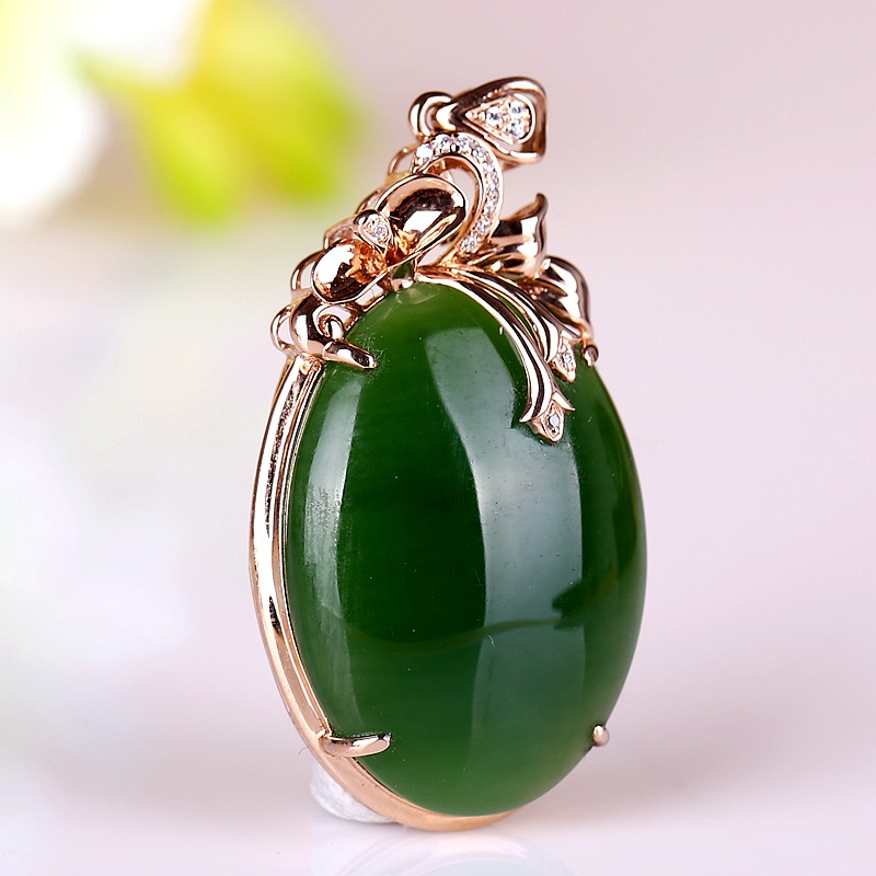 和田玉碧玉吊坠 6克