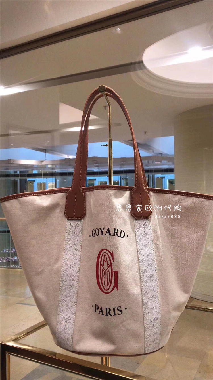 代购goyard/戈雅女包 新款双面帆布购物袋手提单肩包沙滩包正品优惠券