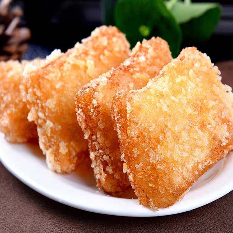 脆皮米糕年糕糍粑糯米糕油炸小吃酒店手工半成品点心