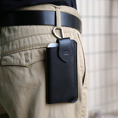 原创男女真皮手机包男穿皮带腰包苹果6S/6Splus手机套4.7 5.5超薄