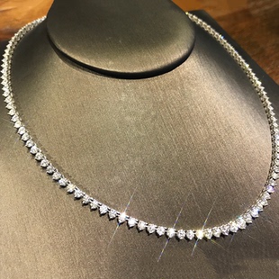 裸钻项链