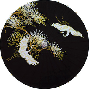 泸州非遗油纸伞防雨防晒竹艺古典江南舞蹈演出cos【黑色松鹤图】