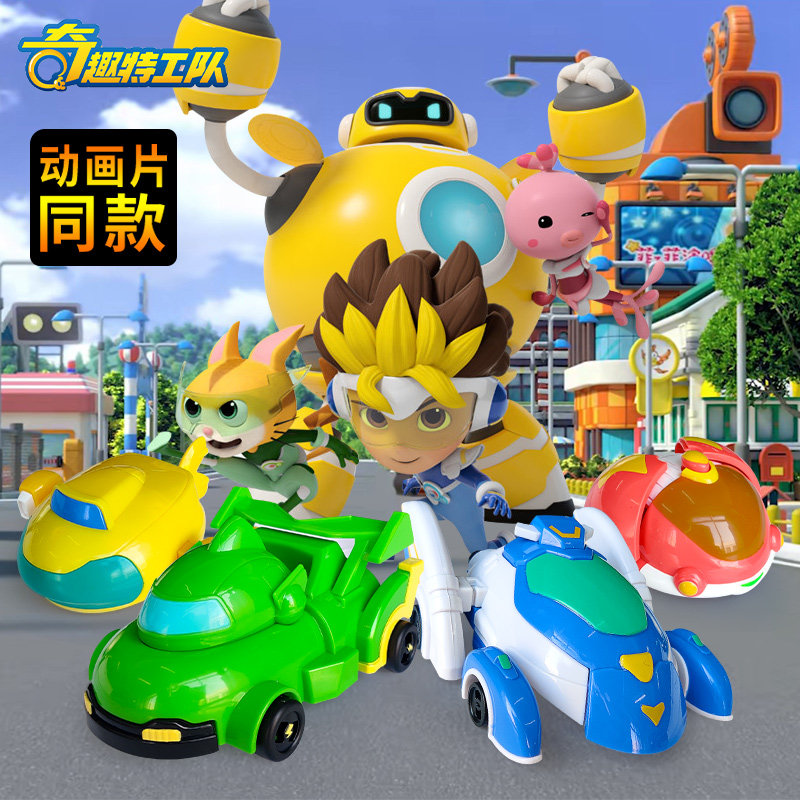 正版奇趣特工队飞鹰战车变形机器人汽车金刚凯奇儿童男孩玩具车