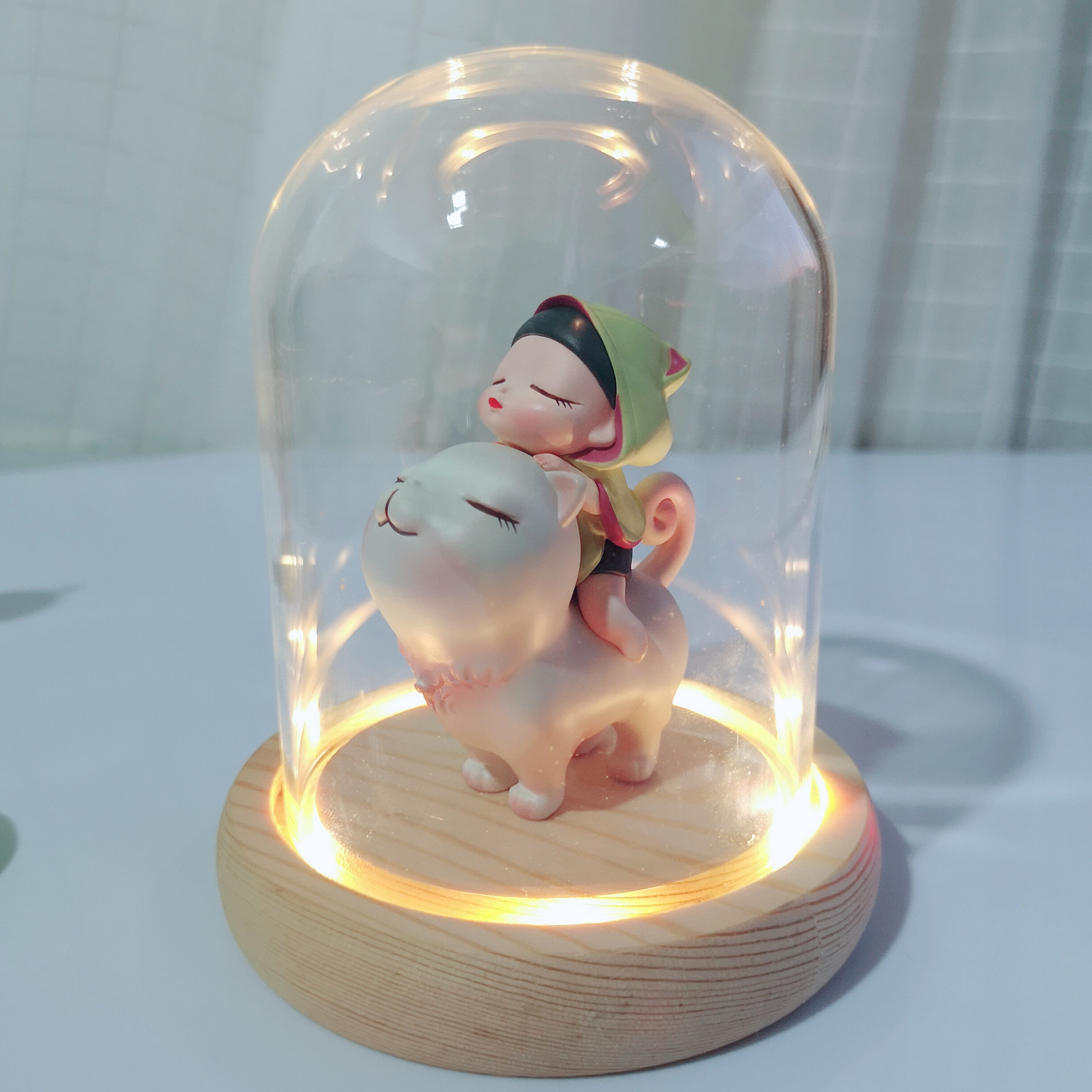 贾晓鸥可米生活白夜童话猫将军盲盒可爱治愈车载摆件