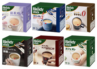 日本本土 AGF Blendy Stick 速溶咖啡 奶茶100条装 六种口味可选