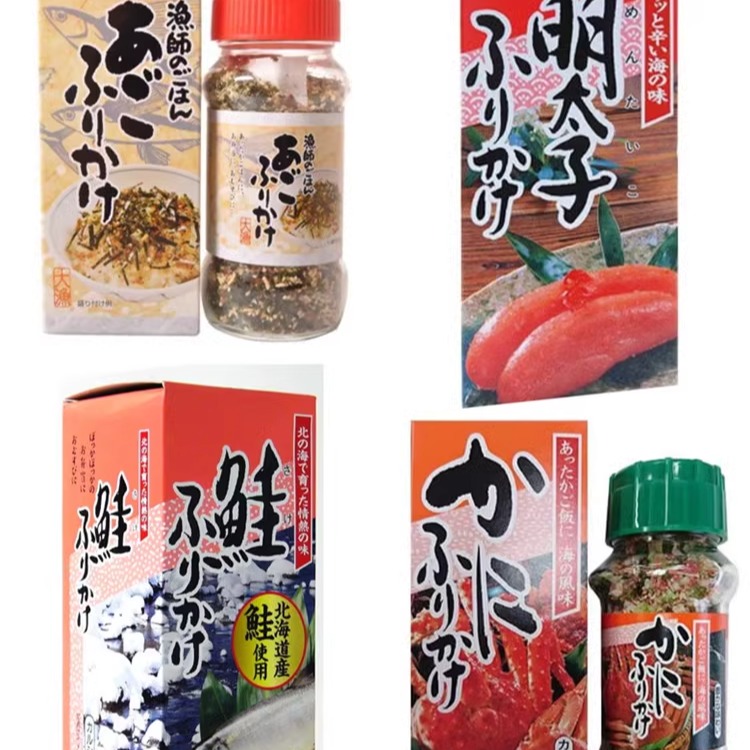 现货 日本原装进口 MINARI三文鱼/鲑鱼海苔拌饭料香松粉85G瓶装